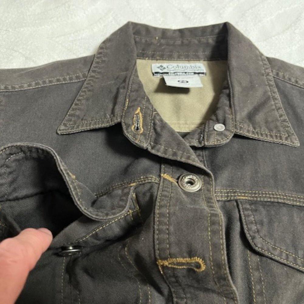 Columbia Sportswear Company Cotton Brown Button Up Jacket - Picture 7 of 16